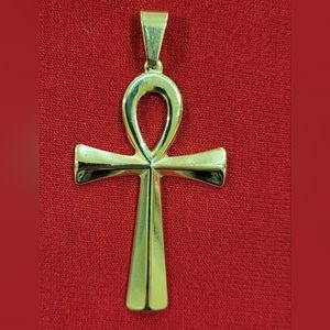 Ankh Steel God Pendant